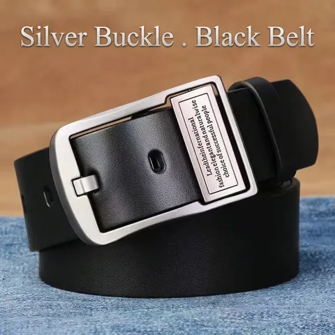 Herren Gürtel Kunstleder Dornschließe Retro Business Casual Bund Für Jeans Klassisches Stilvolles Accessoire
