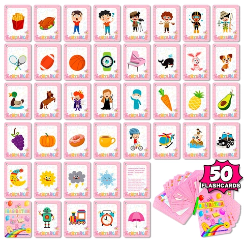 Flashcards Educative in Inglese per Bambini per l'Apprendimento di Frasi Sviluppo Cognitivo Giocattolo per l'Infanzia