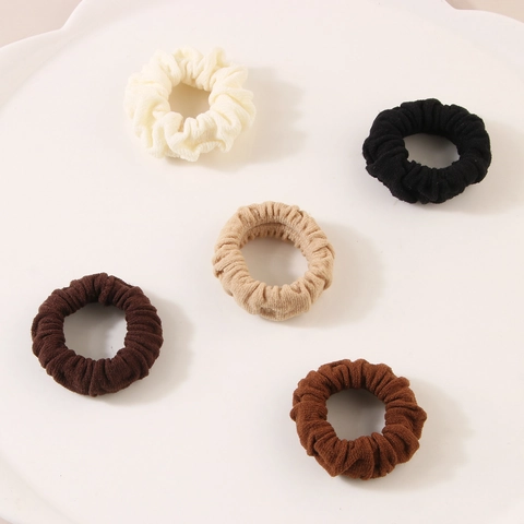 Coleteros De Punto Acanalado Lazos De Pelo Alta Elasticidad Colores Tierra Accesorios Para El Cabello Mujeres Niñas