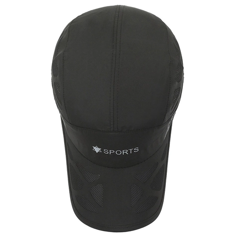 Quick Dry Baseball Cap Polyester Breathable Mesh Outdoor Sports Sun Hat Adjustable Reflective Men Women