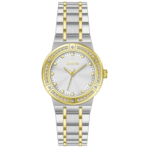 Women Quartz Watch Stainless Steel Strap Rhinestone Bezel Waterproof Elegant Luxury Analog Wristwatch Small Dial