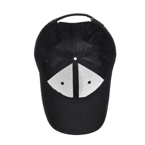 Classic Baseball Cap Cotton Polyester Blend Adjustable Sunshade Outdoor Sports Peaked Hat With Metal Tag Decor For Men