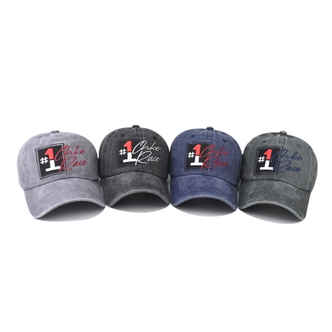 Berretto Baseball Cotone Lavato Ricamo Stile Corsa Vintage Regolabile Protezione Solare Cappello Sport Per Uomo Donna