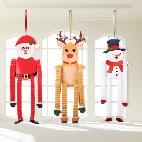 Decorazioni Natalizie Ornamenti In Carta A Nido D'Ape Banner Appeso Spirali Babbo Natale Pupazzo Di Neve Albero Festa