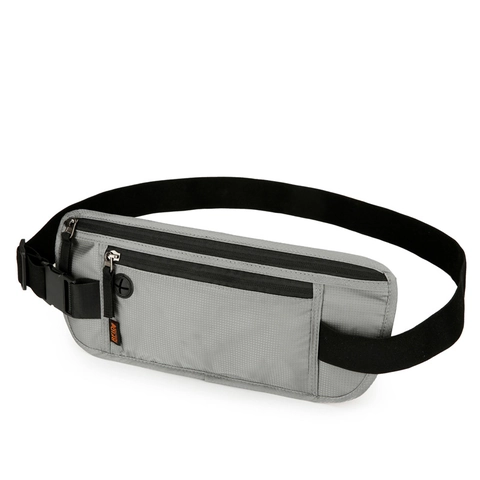 Men Nylon Oxford Waist Bag Waterproof RFID Blocking Multifunctional For Running Traveling Cycling Sporty