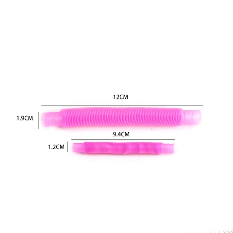 Mini Tubi Pop Plastica Sensoriali Giocattoli Antistress Colorati Soffietti Estensibili Fidget Per Bambini Adulti
