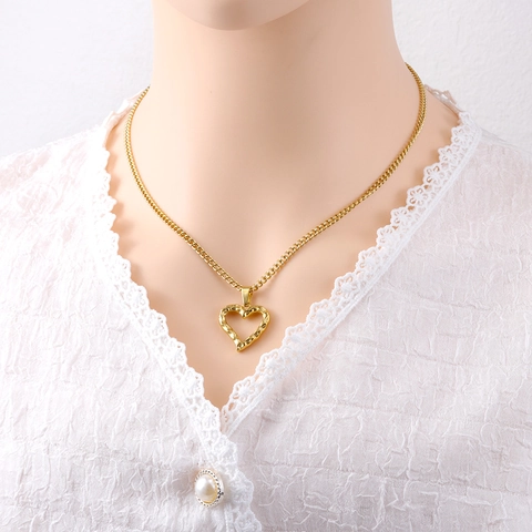 Edelstahl Anhänger Halskette Vintage Herz Mond Böser Blick Kreuz Königin Elisabeth II Münze Mode Schmuck Für Herren Damen