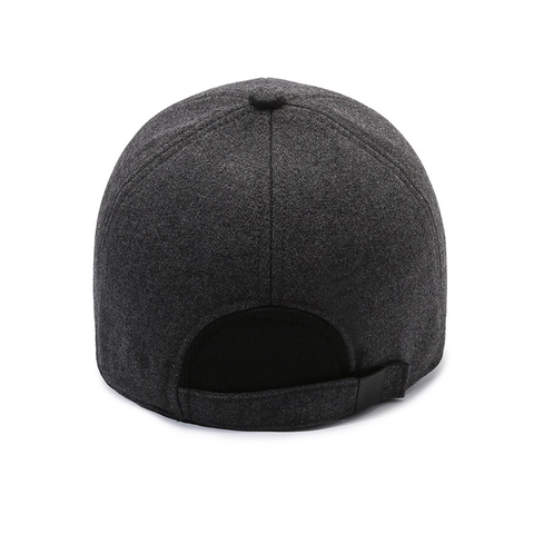 Gorra De Béisbol De Invierno Para Hombre Gruesa Cálida A Prueba De Viento Con Orejeras Algodón Lana Exterior Casual
