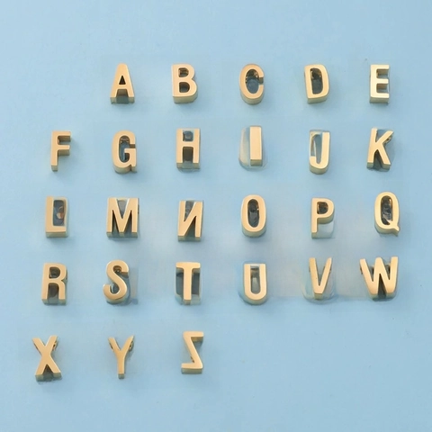 Alphabet Buchstaben Perlen 304 Edelstahl Spiegelpoliert A Bis Z Initialen Charms DIY Schmuckherstellung Komponenten