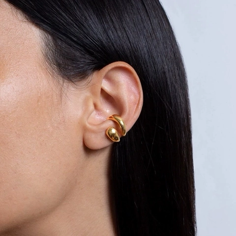 316 Stainless Steel Ear Cuffs Non Piercing C Shaped Multi Layer Hoop Earrings For Women Minimalist Waterproof Jewelry