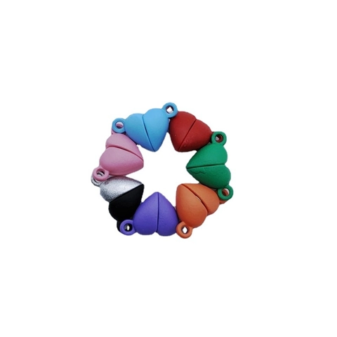 Fermoirs Magnétiques En Alliage Cœur Boule Connecteurs DIY Bijoux Bracelet Collier Accessoires