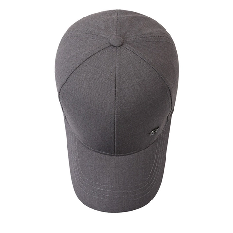 Men Baseball Cap Cotton Polyester Breathable Sunshade Outdoor Sports Casual Simple With Metal Logo Adjustable