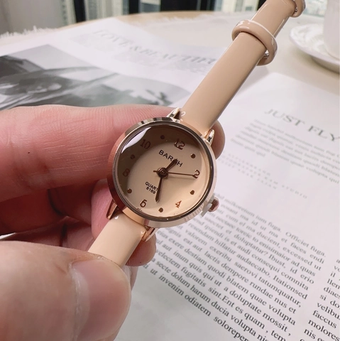Women Minimalist Quartz Watch Fashion Elegant Rose Gold Case Faux Leather Strap Casual Ladies Analog Wristwatch Jewelry