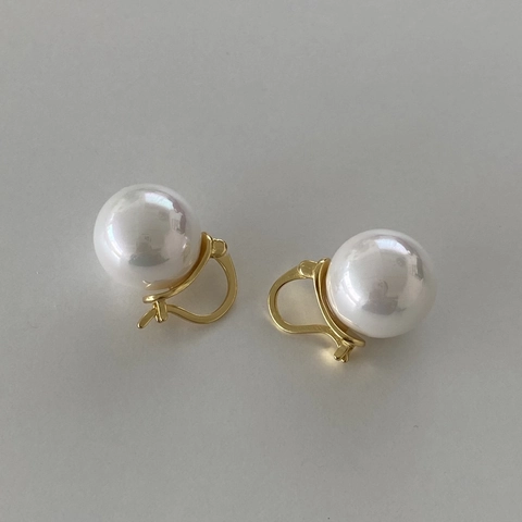 Künstliche Perlen Tropfen Ohrringe Mit 925 Sterling Silber Ohrstecker Minimalistisch Süß Elegant Koreanischer Stil Für Damen