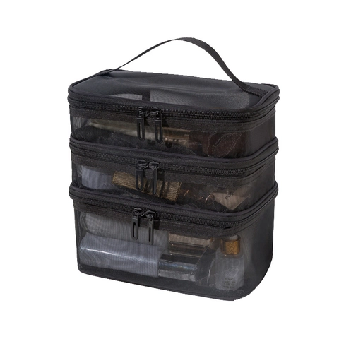 Multifunktionale Reise Kosmetiktasche Netz Sichtbar Kulturbeutel Organizer Tragbare Make-up Aufbewahrungstasche Für Damen