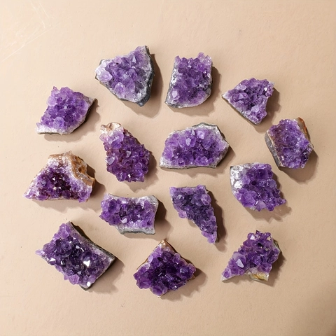 Natürlicher Amethyst Cluster Roher Kristall Geode Mineralien Probe Für Home Dekor Schmuckherstellung Heilstein