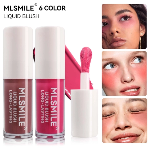 Fard À Joues Liquide Mat Longue Durée Haute Pigmentation Multifonctionnel Contour Visage Illuminateur Maquillage Texture Crémeuse