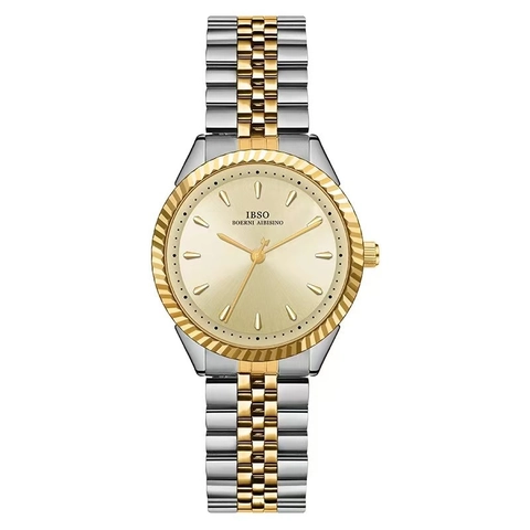 Classic Women Quartz Wristwatch With Stainless Steel Strap Alloy Case Round Dial Waterproof Fashion Elegant Accessory