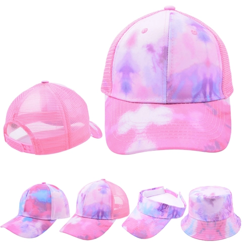 Tie Dye Hoeden Collectie Katoen Honkbalpet Emmer Hoed Zonneklep Trucker Pet Outdoor Hip Hop Unisex