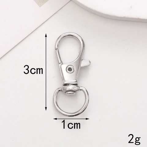 Zinc Alloy Metal Lobster Clasp Spring Ring Swivel Hook For DIY Jewelry Making Bag Hardware Heart Star Round Multi Color