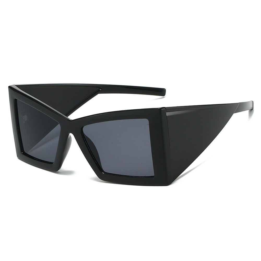 Wholesale Oversized Cat Eye Sunglasses with PC Geometric Frame - Everful