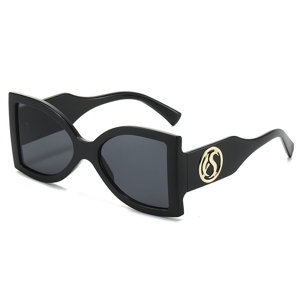Wholesale Oversized Square Sunglasses PC Frame UV400 Retro Fashion Sun Shades - Everful