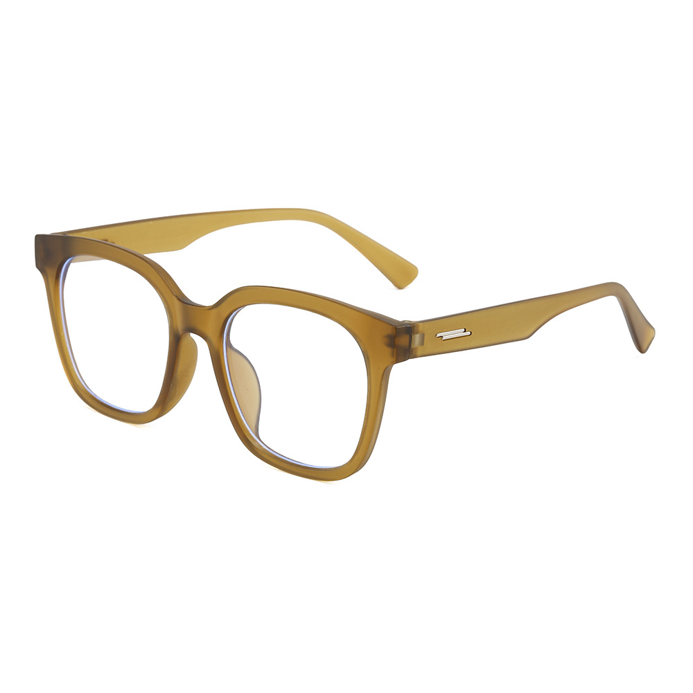 Wholesale Retro Square Large Frame Plain Glasses For Unisex - Everful