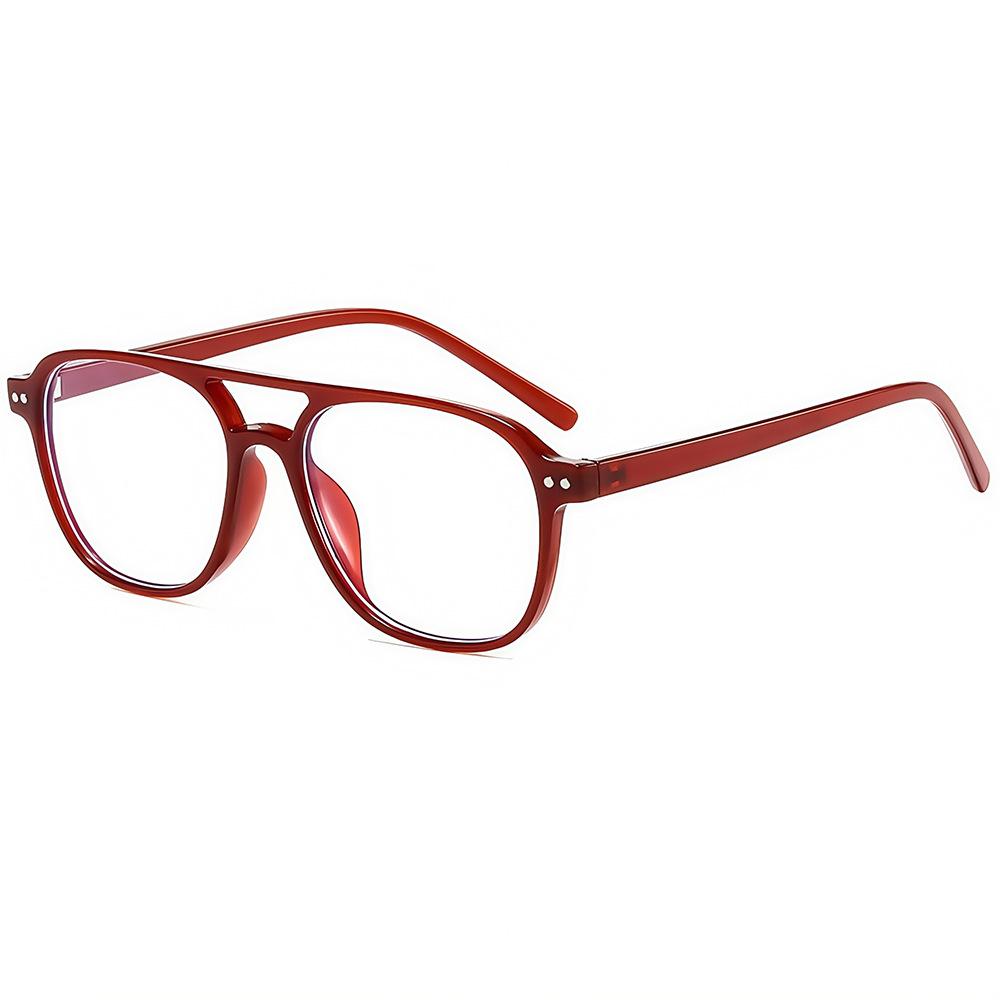 Wholesale Retro Pilot Square Glasses Frame Anti Blue Light Eyewear - Everful