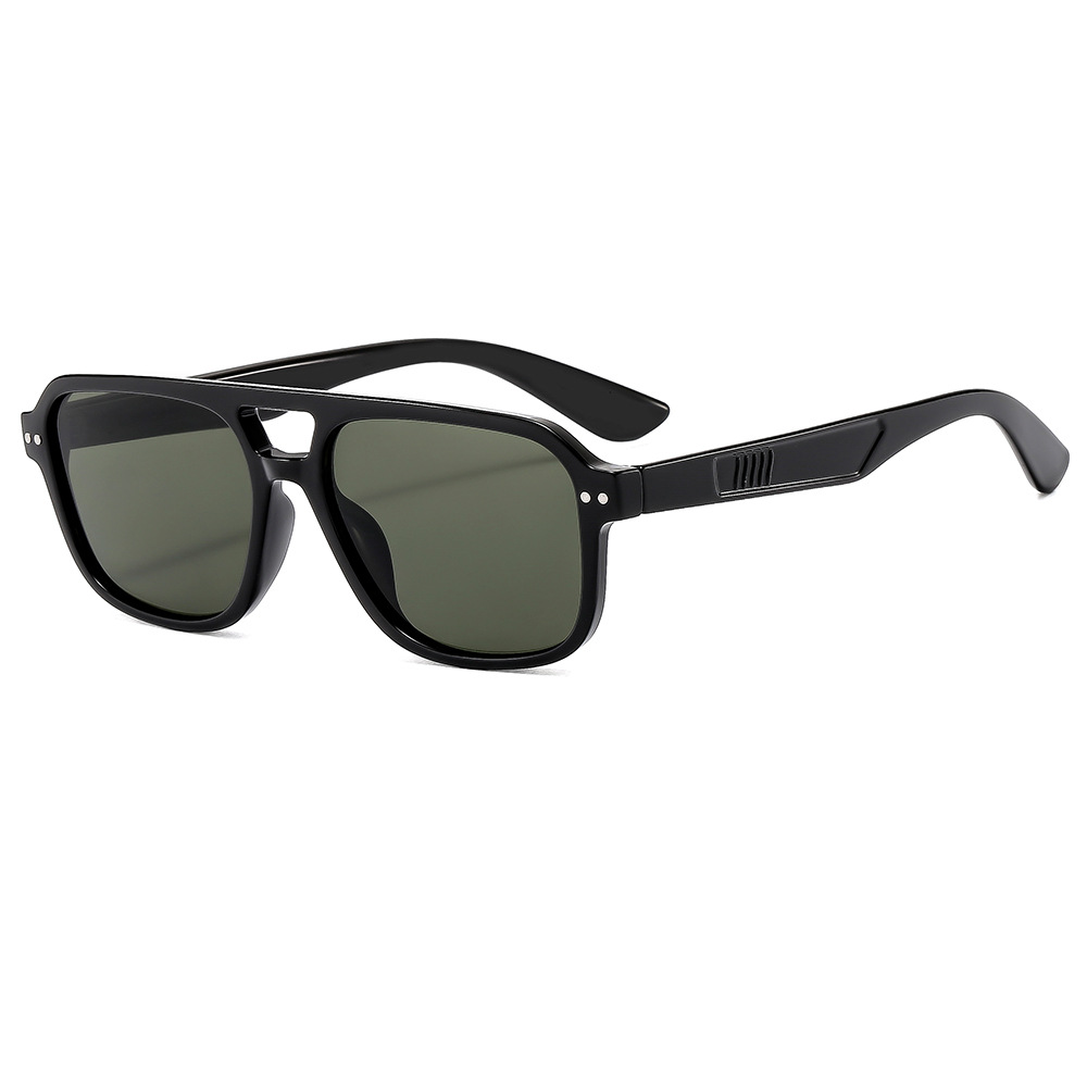 Wholesale Retro Double Bridge Aviator Sunglasses PC Large Frame For Men Women - Everful