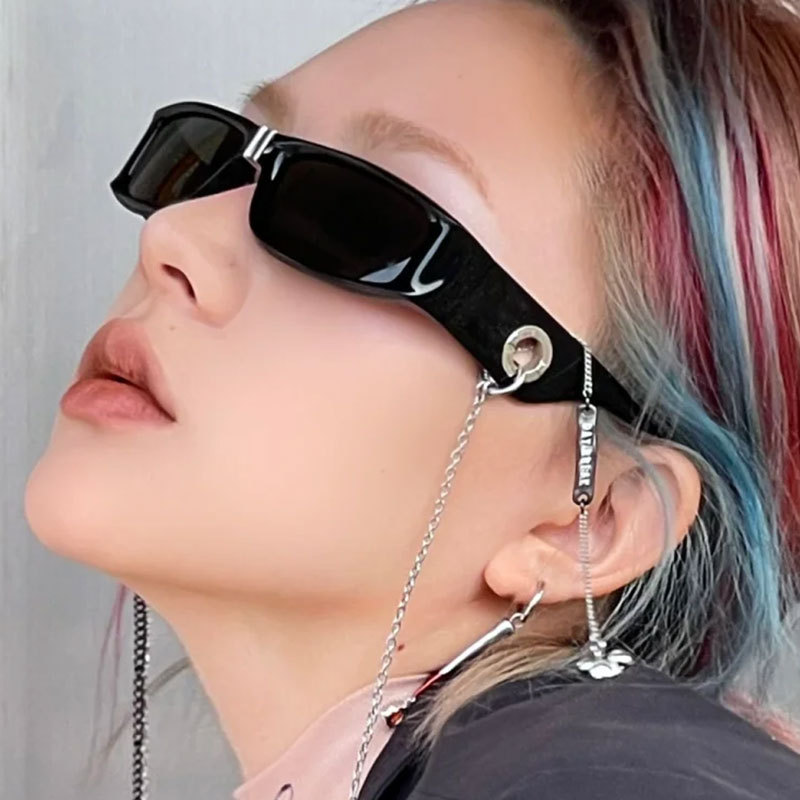 Wholesale Rectangular Sunglasses Retro Y2K UV400 Protection PC Frame - Everful