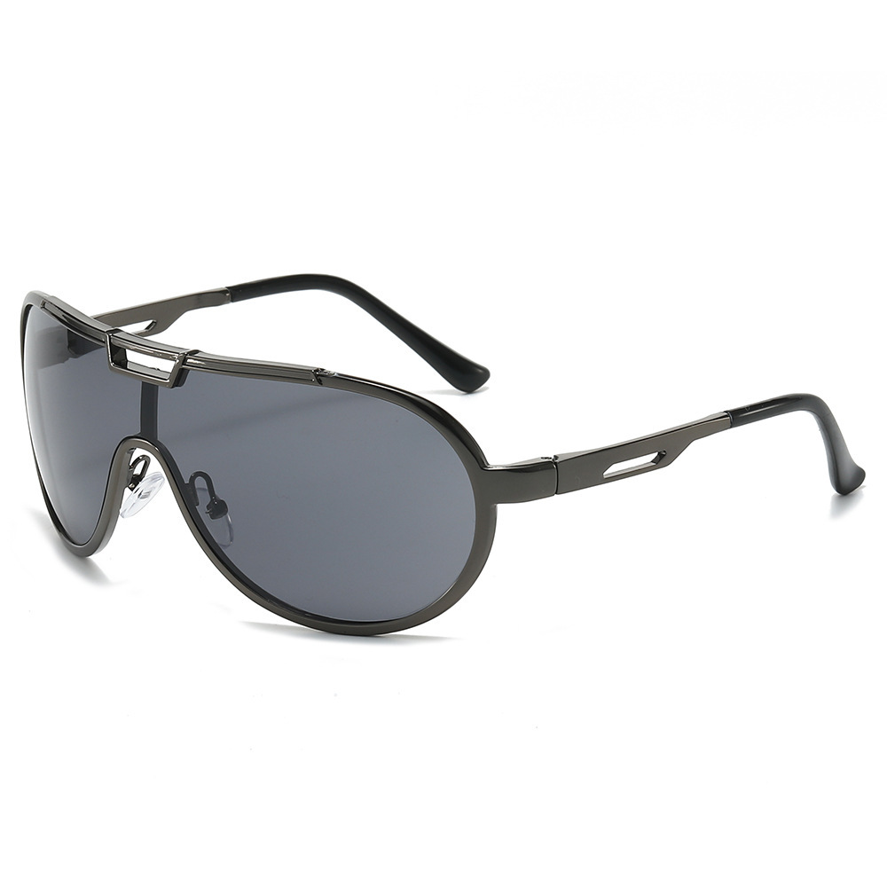Wholesale Oversized Aviator Sunglasses Metal Frame UV400 Shield Lens - Everful