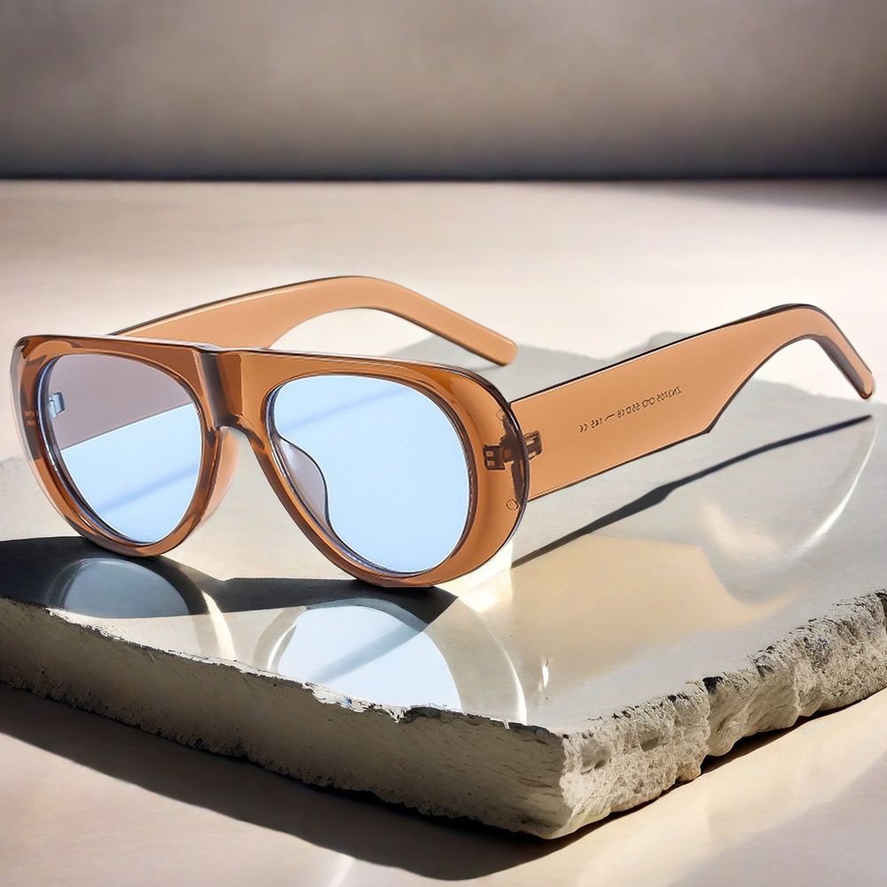 Wholesale Fashion Square Oval Sunglasses Retro UV400 Protection Unisex - Everful