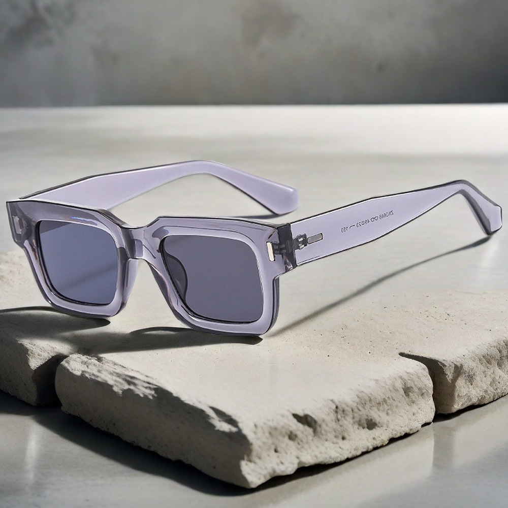 Wholesale Retro Square Sunglasses with Vintage Rivet For Men Women - Everful