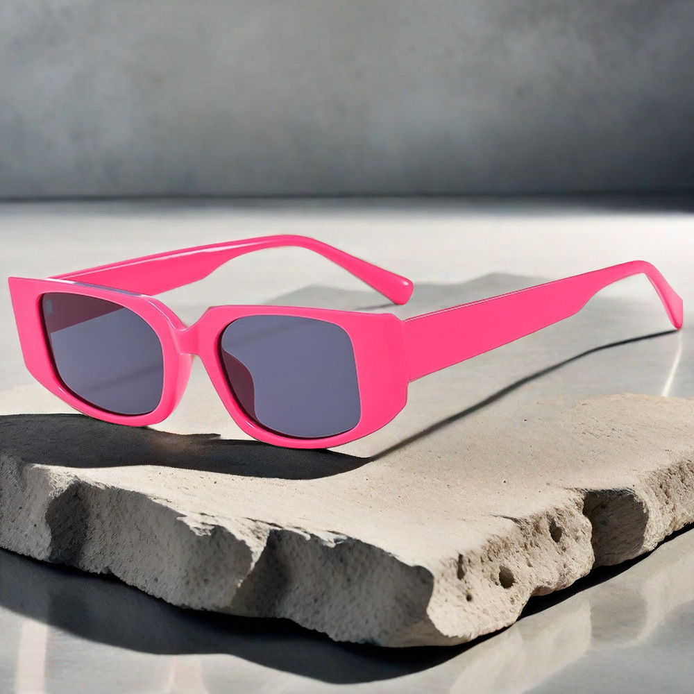 Wholesale Retro Rectangular Sunglasses PC Frame UV400 Protection For Unisex - Everful