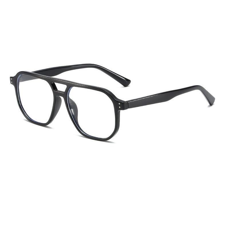 Wholesale Double Bridge Anti Blue Light Aviator Glasses Frame - Everful