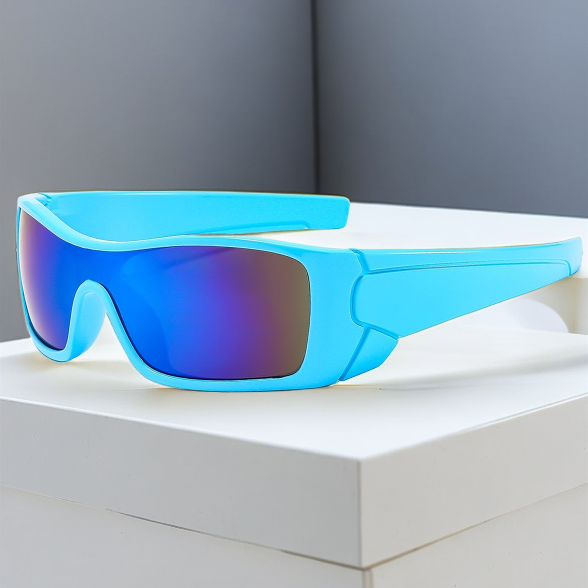 Wholesale Oversized UV400 Cycling Sunglasses with PC Frame For Men Women - Everful