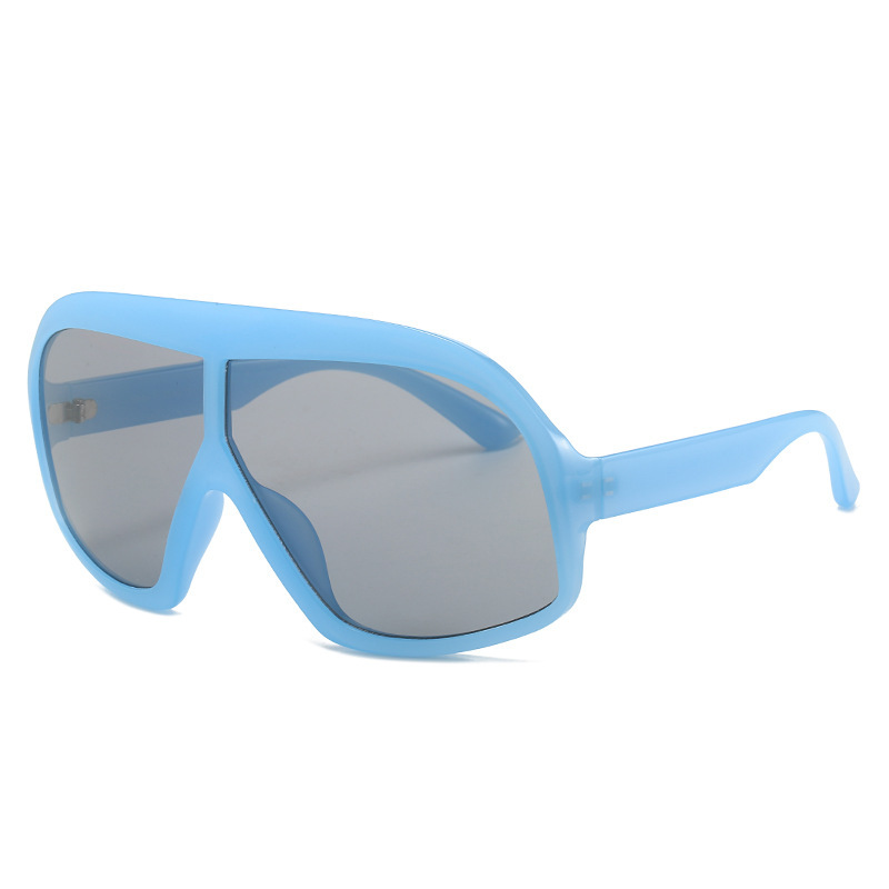 Wholesale Oversized Shield Sunglasses PC Frame UV400 For Women Men - Everful