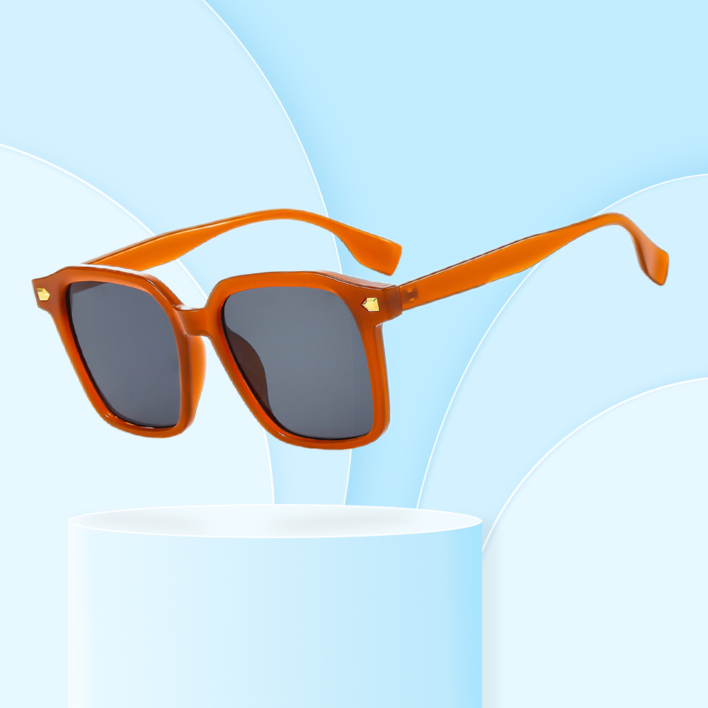 Wholesale Square Retro Oversized Sunglasses UV400 Protection For Women Men - Everful