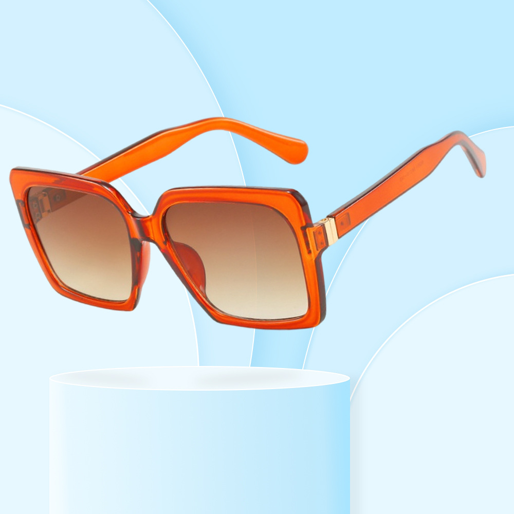 Wholesale Fashion Square Oversized Sunglasses With UV400 Gradient Lens - Everful