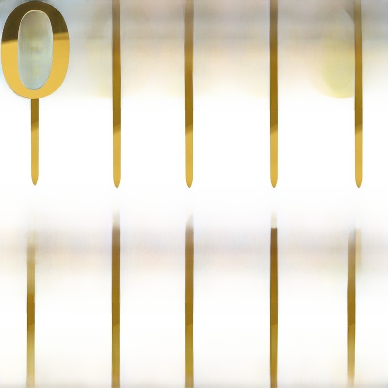 Gold Mirror Acrylic Number Cake Toppers For Birthday Anniversary Party Decorations Reusable Metallic Finish Number Set