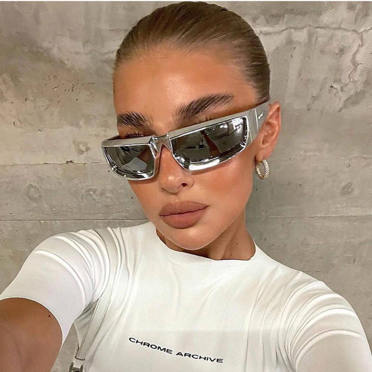 Wholesale Cyberpunk Sports Sunglasses UV400 Protection PC Frame For Unisex - Everful
