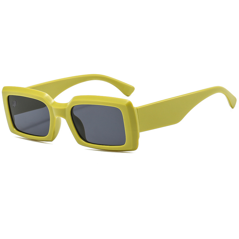 Wholesale Vintage Rectangle Sunglasses UV400 Protection PC Frame For Women Men - Everful