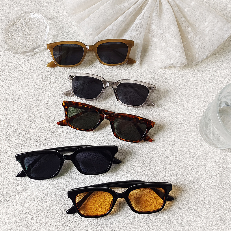 Wholesale Square Sunglasses with UV400 Protection Resin Lens For Men Women - Everful