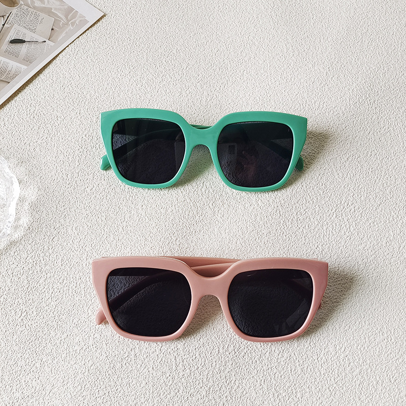Wholesale Retro Square Large Frame Sunglasses For Women Resin Lens - Everful