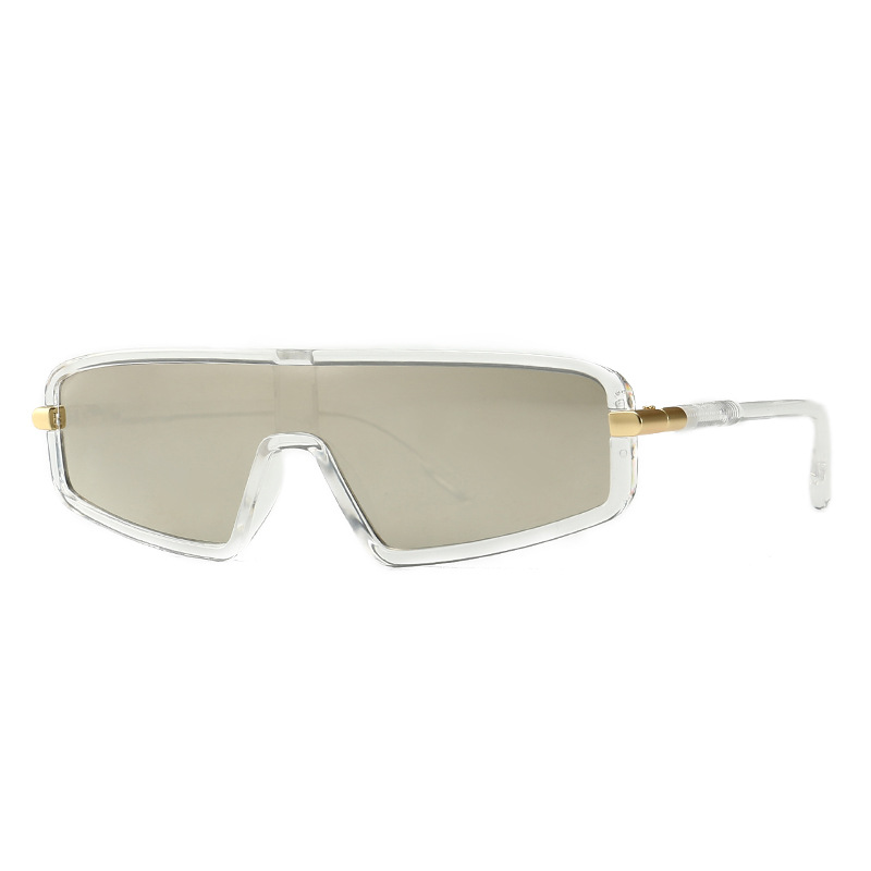 Wholesale Vintage Oversized One Piece Shield Sunglasses UV400 - Everful