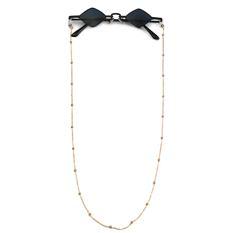 Wholesale Rhombus Sunglasses Metal Frame with Golden Bead Chain - Everful
