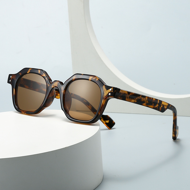 Wholesale Retro Geometric Polygon Sunglasses with UV Protection - Everful