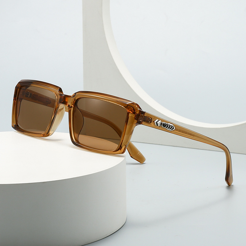 Wholesale Retro Square Frame Sunglasses UV400 Protection Large Eyewear - Everful