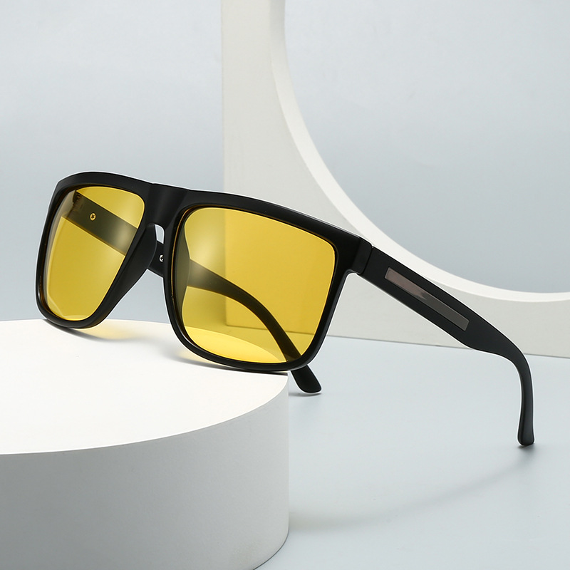 Wholesale Polarized Square Sunglasses With Metal Decoration For Men Women - Everful
