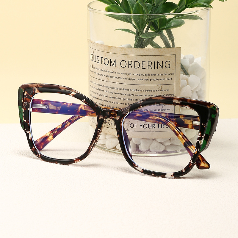 Wholesale Retro Cat Eye Anti Blue Light Glasses Fashion PC Frame - Everful